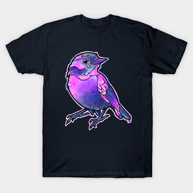 cute blue and pink bird T-Shirt by weilertsen